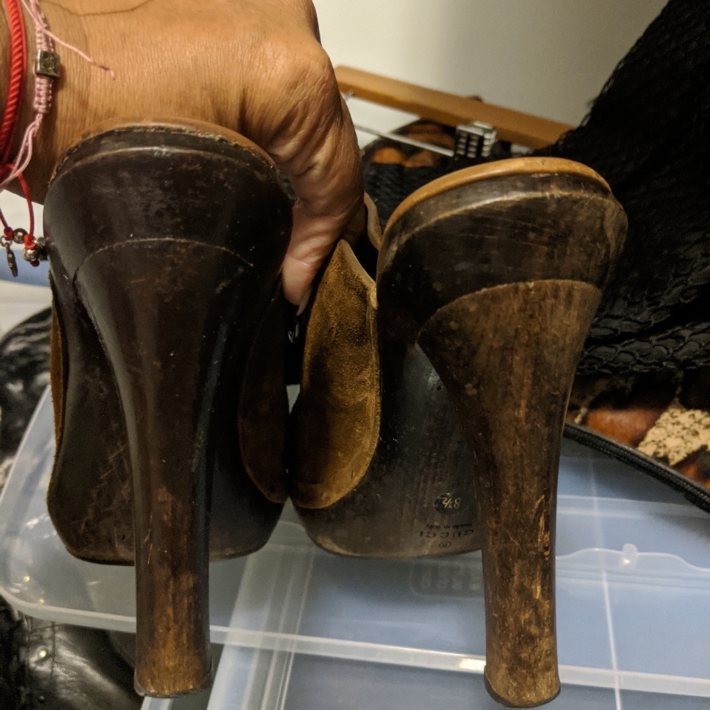 Gucci suede clogs - Picture 3 of 4